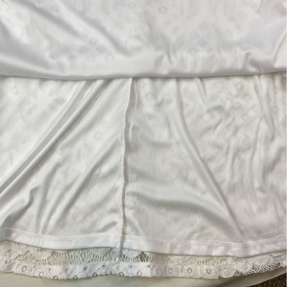 NWT Lane Bryant White Eyelet Lace V Neck Dress 28 - Picture 6 of 7